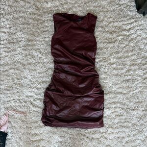 White Fox Boutique Deep Red Mini Dress